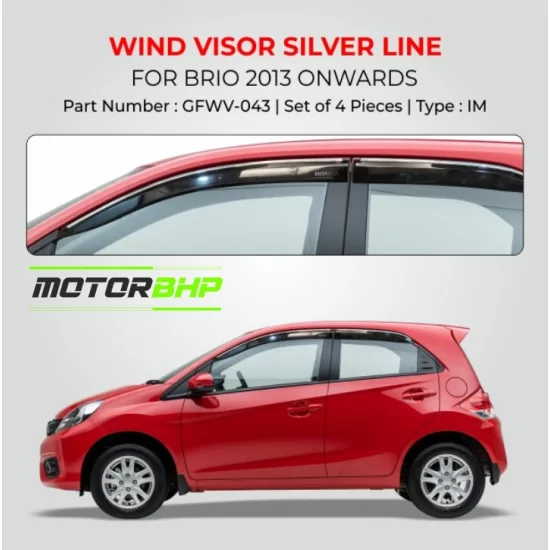 Honda brio door visor store